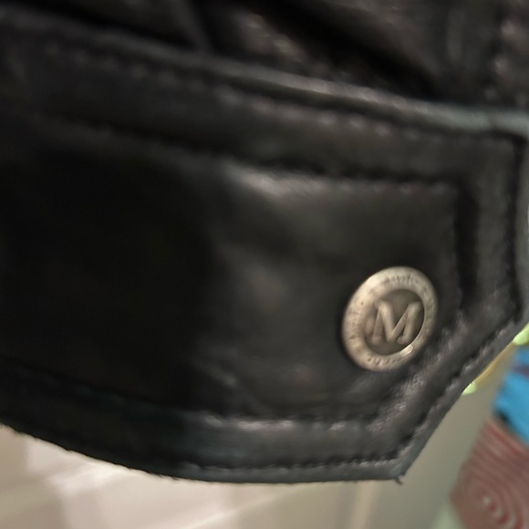 Andrew Marc Leather bomber jacket Large - Picture 5 of 5